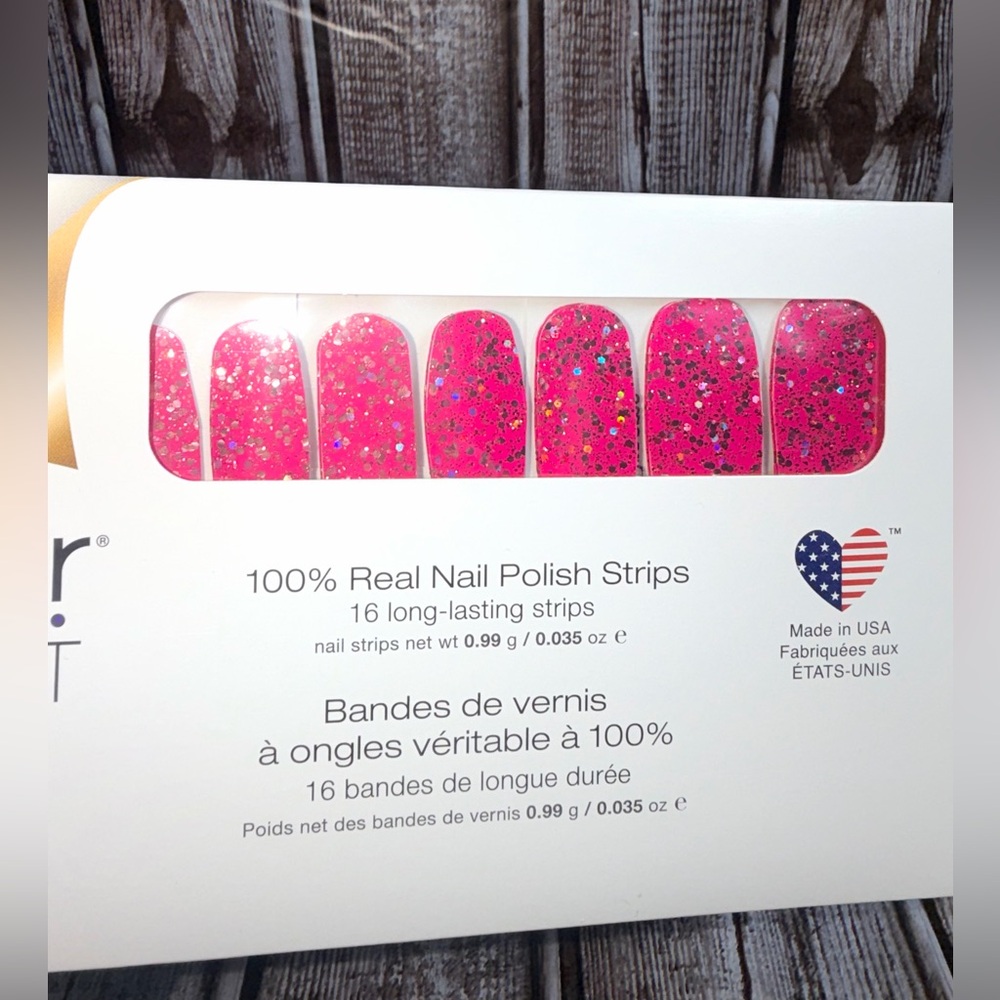 LA Dreams - Color‎ Street Nail Polish Strips NWT Retired Glitter Pink Polish